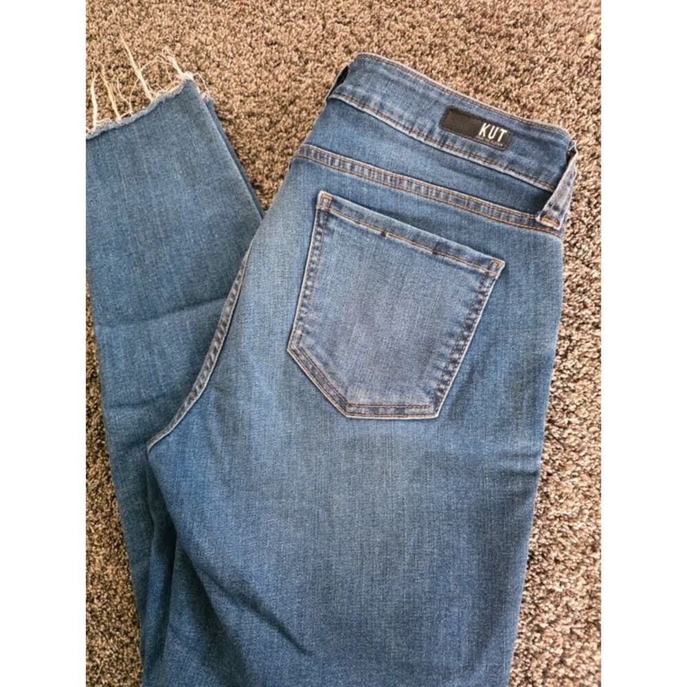 KUT from the Kloth Connie Ankle Skinny Jeans Womens Size 8 Blue Stretch Denim KP